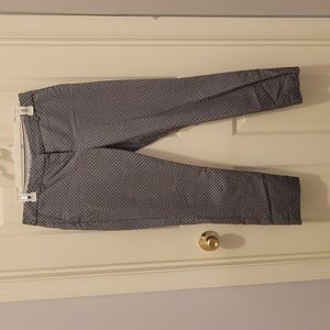 Patterned ankle dress pants